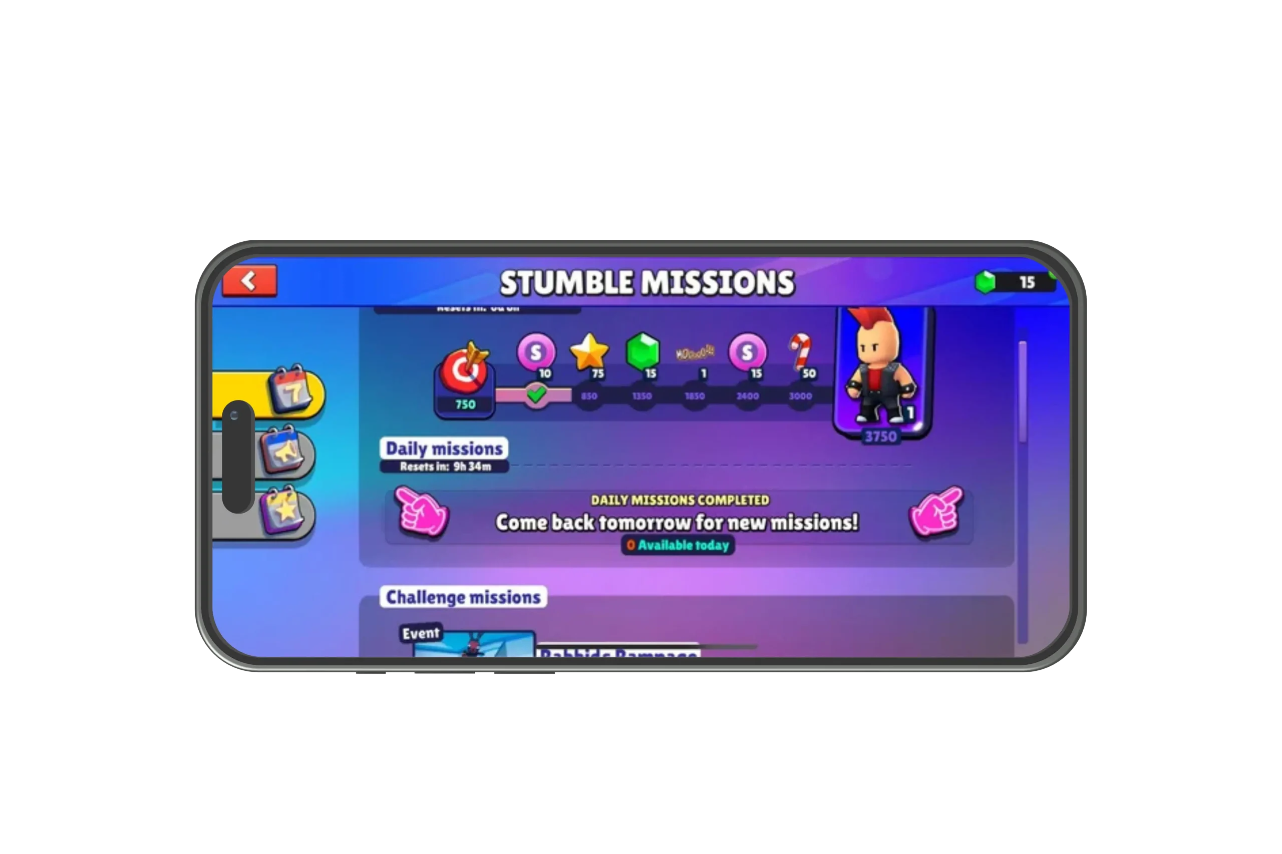 Complete Daily Missions and Events